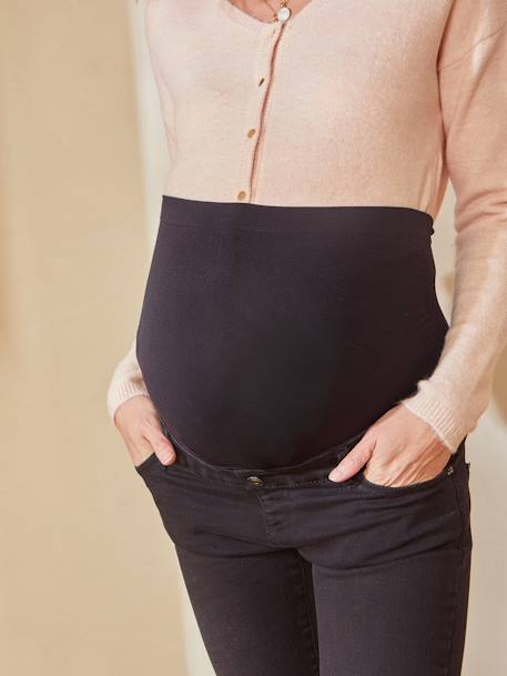 Jean de grossesse skinny bandeau sans couture Denim brut+Gris foncé 13 - vertbaudet enfant 