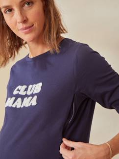 -T-shirt à message grossesse et allaitement en coton bio