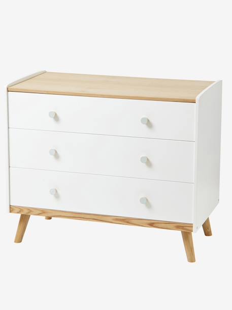 Commode avec poignées personnalisables LIGNE CONFETTI blanc+gris+Vert 5 - vertbaudet enfant 