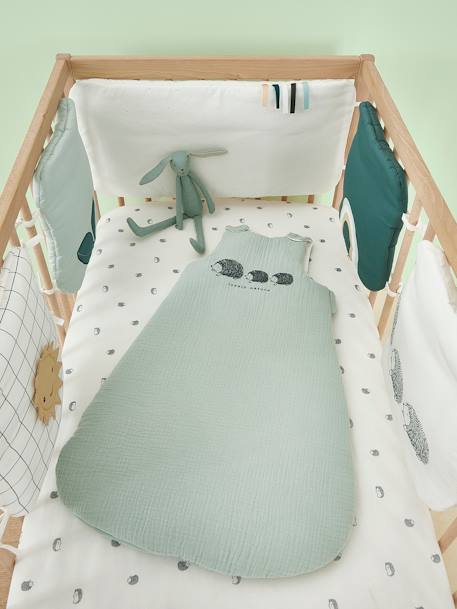 Tour de lit / tour de parc modulable Bio Collection LOVELY NATURE ivoire / multicolore 3 - vertbaudet enfant 