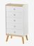 Commode semainier avec poignées personnalisables CONFETTI blanc 2 - vertbaudet enfant 