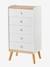 Commode semainier avec poignées personnalisables CONFETTI blanc 3 - vertbaudet enfant 