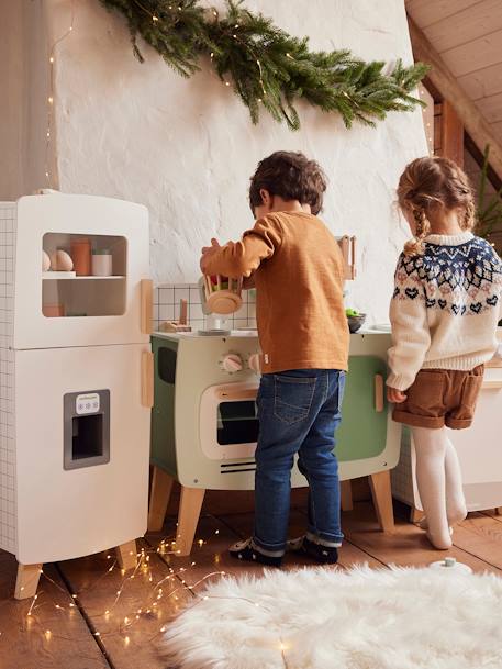 Cuisine en bois FSC® design caramel+vert 14 - vertbaudet enfant 