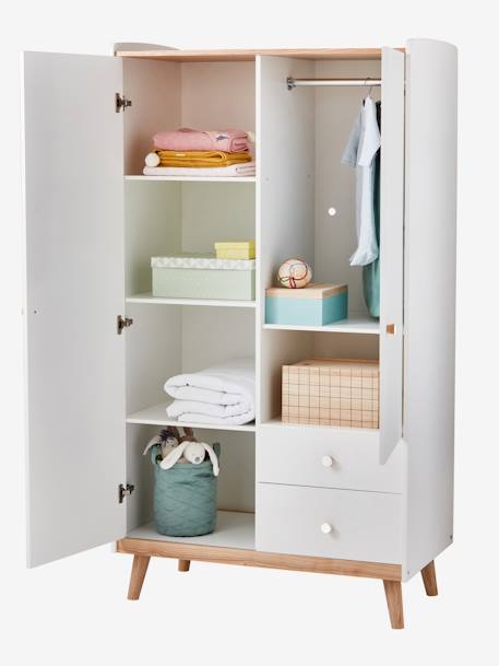Armoire 2 portes CONFETTI blanc+Vert 8 - vertbaudet enfant 