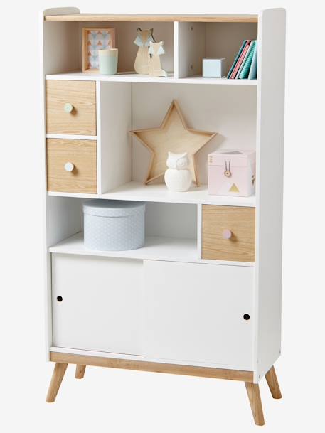Etagère-bibliothèque CONFETTI blanc 3 - vertbaudet enfant 