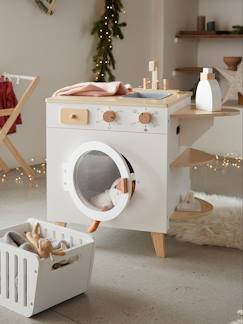 Idées cadeaux bébés et enfants-Jouet-Jeux d'imitation-Maison, bricolage et métiers-Machine à laver et à repasser en bois FSC®