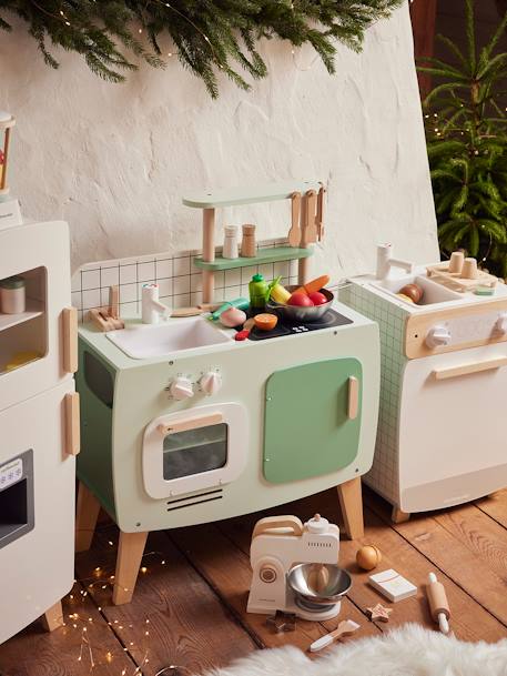 Cuisine en bois FSC® design caramel+vert 13 - vertbaudet enfant 