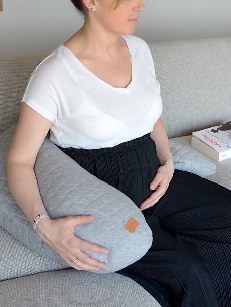 Coussin de maternité et d'allaitement Big Flopsy Brique+cacao+Gris chiné+Lin+marron imprimé+vert 8 - vertbaudet enfant 