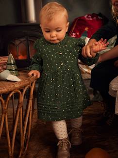 Robe en gaze de coton bébé ouverture décalée  - vertbaudet enfant