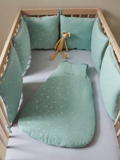 Linge de maison et décoration-Linge de lit bébé-Tour de lit-Tour de lit / Tour de parc modulable en gaze de coton bio* COMÈTES