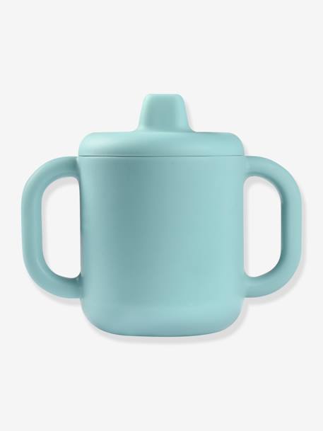 Tasse d'apprentissage en silicone Bleu 1 - vertbaudet enfant 