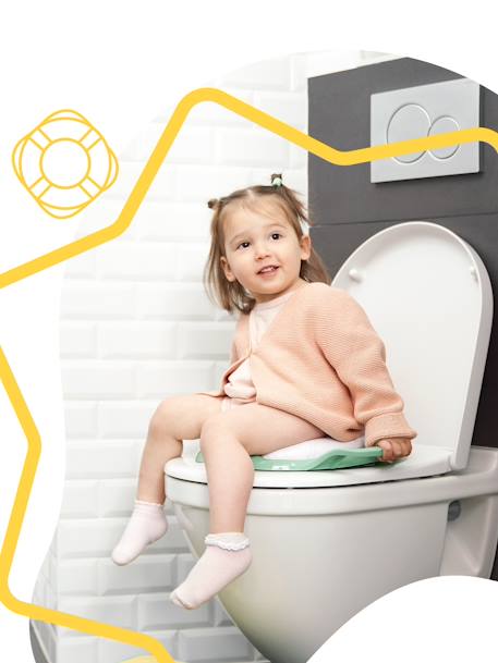 Réducteur de toilettes Montagne Vert-blanc 2 - vertbaudet enfant 