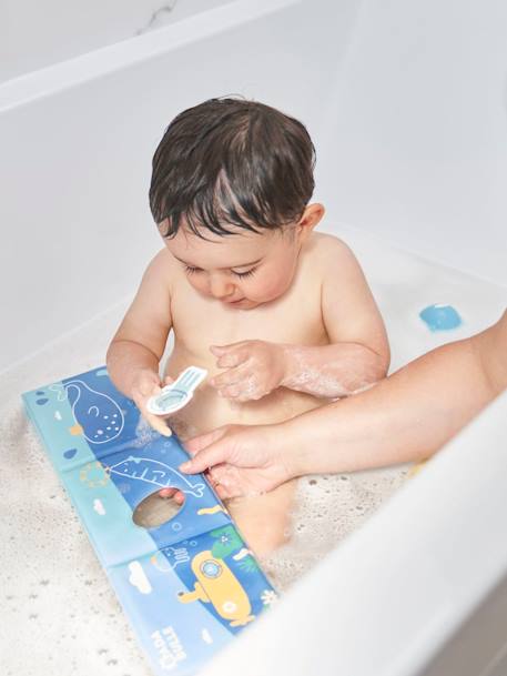 Livre + marionnette + stickers de bain en mousse BADABULLE Multicolore 3 - vertbaudet enfant 