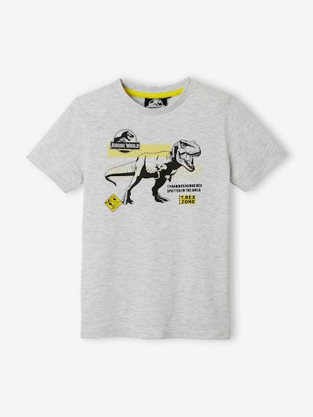 T-shirt garçon Jurassic World® Gris chiné 1 - vertbaudet enfant 