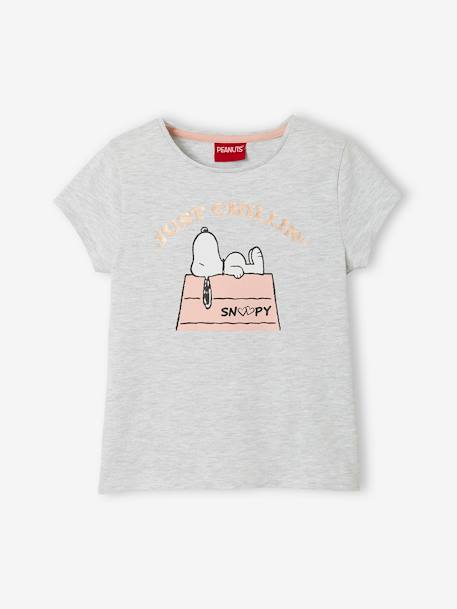 T-shirt manches courtes Snoopy Peanuts® fille Gris 1 - vertbaudet enfant 