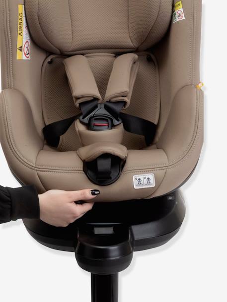 Siège-auto rotatif CHICCO Seat2Fit i-Size 45 à 105 cm, équivalence groupe 0+/1 Black+Desert taupe+India ink 18 - vertbaudet enfant 