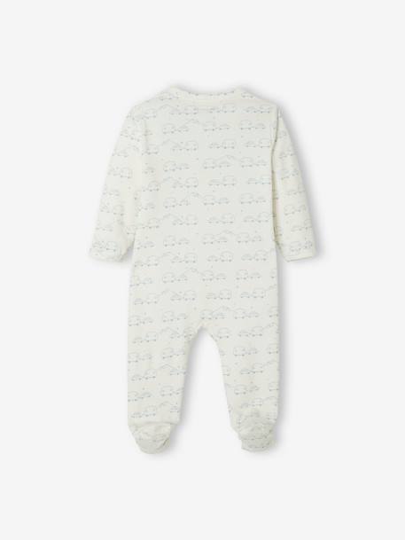 Lot de 3 pyjamas bébé en jersey ouverture zippée BASICS lot anthracite+lot ivoire+lot moutarde 24 - vertbaudet enfant 