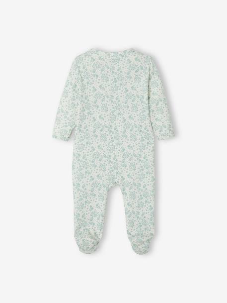 Lot de 3 pyjamas bébé en jersey ouverture zippée BASICS lot ivoire 5 - vertbaudet enfant 
