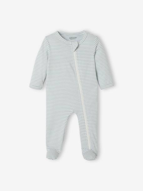 Lot de 3 pyjamas bébé en jersey ouverture zippée BASICS lot anthracite+lot ivoire+lot moutarde 22 - vertbaudet enfant 