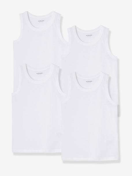 oeko-tex-Garçon-Sous-vêtement-T-shirt-Lot de 4 débardeurs garçon BASICS
