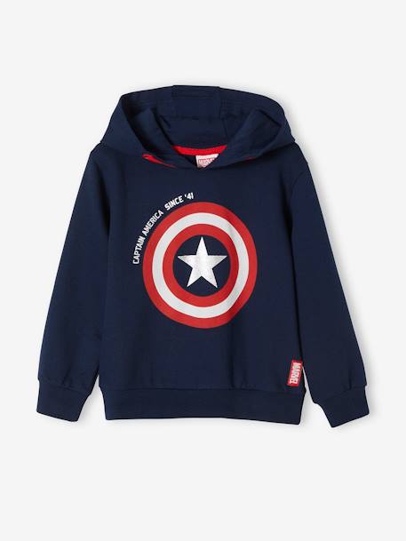 Sweat garçon Marvel® Captain America Marine 1 - vertbaudet enfant 