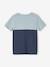 T-shirt garçon coloblock manches courtes ardoise+menthe+orange+vert anglais 4 - vertbaudet enfant 
