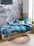Lit plateforme enfant avec tiroirs SCHOOL BLANC / BOIS 1 - vertbaudet enfant 