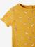 T-shirt à fleurs en maille côtelée bébé ocre imprimé+rose grisé imprimé 2 - vertbaudet enfant 