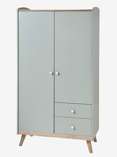Armoire 2 portes CONFETTI blanc+Vert 15 - vertbaudet enfant 