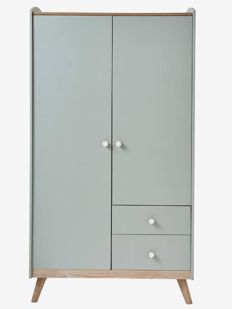 Armoire 2 portes CONFETTI blanc+Vert 17 - vertbaudet enfant 