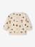 Sweat bébé en molleton motifs géométriques beige clair imprimé 2 - vertbaudet enfant 