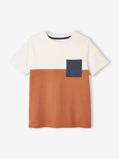 T-shirt coloblock garçon manches courtes  - vertbaudet enfant