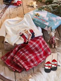 Fille-Coffret Noël pyjama + chaussettes fille Cosy Christmas