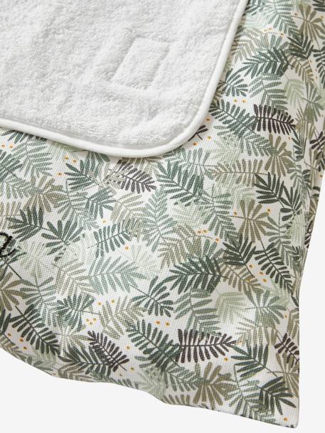 Housse matelas à langer personnalisable beige imprimé+écru / vert feuille+multicolore+vert sauge 9 - vertbaudet enfant 