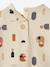 Sweat bébé en molleton motifs géométriques beige clair imprimé 4 - vertbaudet enfant 