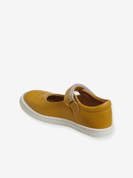 Babies cuir fille collection maternelle jaune moutarde 3 - vertbaudet enfant 