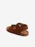 Sandales scratchées en cuir bébé garçon marron+rouge 3 - vertbaudet enfant 