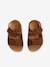 Sandales scratchées en cuir bébé garçon marron+rouge 4 - vertbaudet enfant 