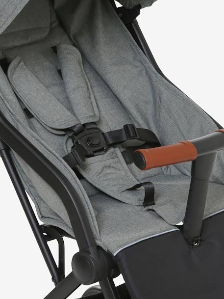 Poussette citadine vertbaudet Microcity gris chiné/noir+kaki chiné+noir mat 9 - vertbaudet enfant 