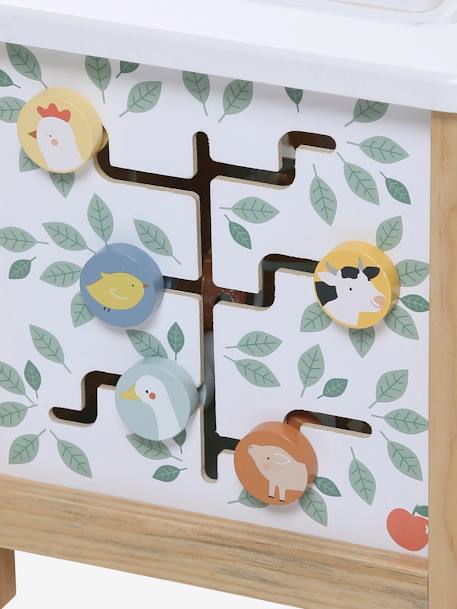 Grand cube d'activités en bois FSC® Beige LOVELY FARM+Les amis de la forêt+multicolore+rose+Tanzanie 9 - vertbaudet enfant 