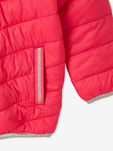 Doudoune fille légère réversible bleu nuit+rose imprimé 13 - vertbaudet enfant 