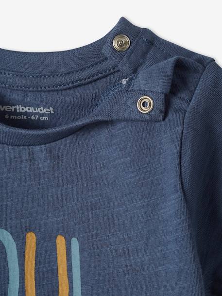 T-shirt imprimé bébé garçon bleu jean 3 - vertbaudet enfant 