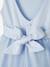 Robe cérémonie fille satin et tulle blanc+bleu ciel+Rose poudré 8 - vertbaudet enfant 