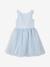Robe cérémonie fille satin et tulle blanc+bleu ciel+Rose poudré 6 - vertbaudet enfant 