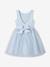 Robe cérémonie fille satin et tulle blanc+bleu ciel+Rose poudré 7 - vertbaudet enfant 