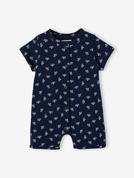 Lot de 2 pyjamas combishort bébé garçon Oeko Tex® lot ivoire 3 - vertbaudet enfant 