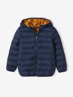Garçon-Manteau, veste-Doudoune légère à capuche garçon garnissage en polyester recyclé