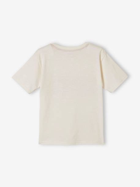 Tee-shirt garçon ECRU+JAUNE+sauge 2 - vertbaudet enfant 