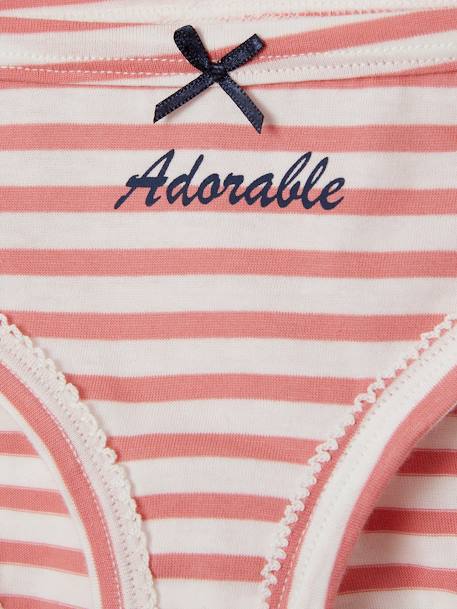 Lot de 7 culottes fille Lot ivoire rayé 10 - vertbaudet enfant 