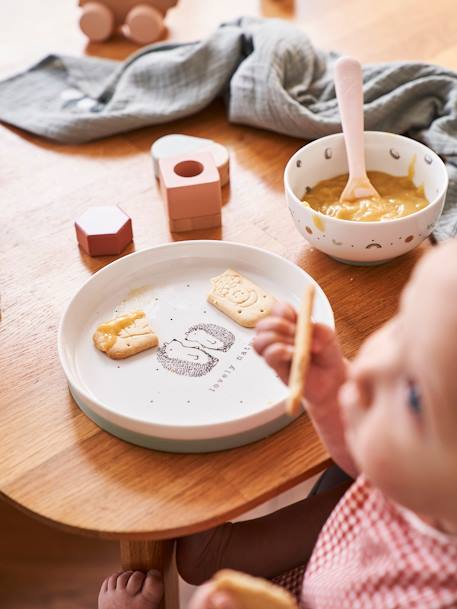 Set vaisselle en céramique et silicone hérissons 1 - vertbaudet enfant 